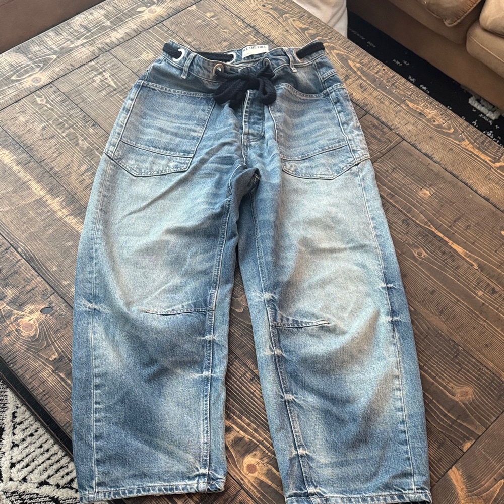 We The Free Relaxed Fit Light Blue Jeans